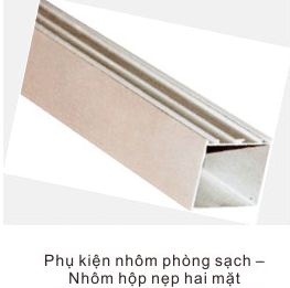 Nhôm hộp nẹp 2 mặt