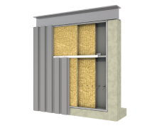 Tấm Panel Sóng lợp mãi lõi bông khoáng khổ rộng