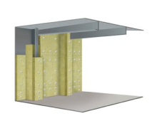 Panel tôn mạ kẽm lõi bông khoáng dày 150 mm